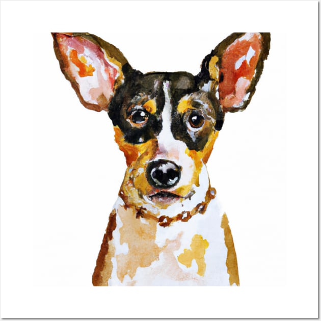 Toy Fox Terrier Pop Art - Dog Lover Gifts Wall Art by Edd Paint Something